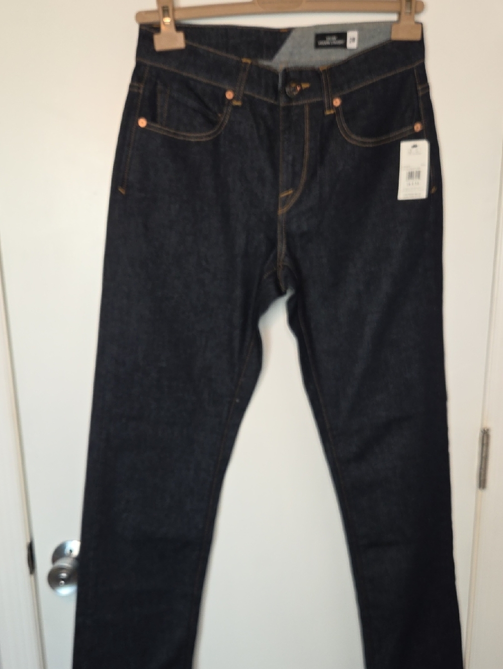 Volcom Solver Men's Dark Indigo Slim Straight Jeans NWT Size 28x32